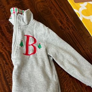 Boys custom made Christmas pullover. Size 2t.